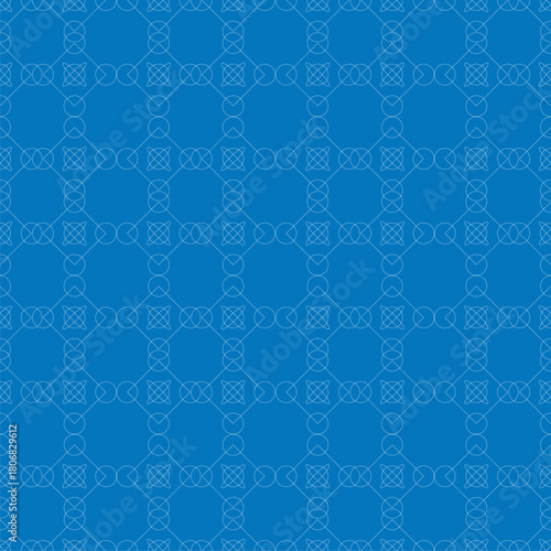 Illustrator, geometric two-color seamless pattern