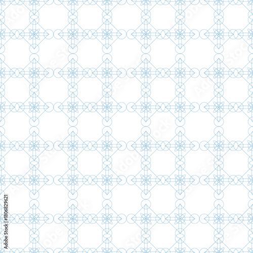 Illustrator, geometric two-color seamless pattern