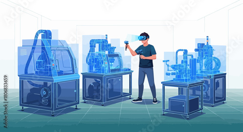 Virtual reality augmented manufacturing a visionary concept for industrial advancement