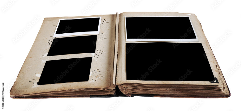 Fototapeta premium Empty Photo Album for Memorable Moments