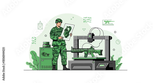 Military innovation using 3D printing technology for weapon prototype fabrication