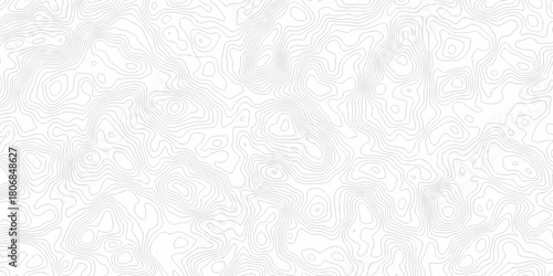 Seamless Black, white lines Topographic map patterns. topography line map. Vintage area map style. The stylized height of the topographic map contour in line contours isolated transparent design.	