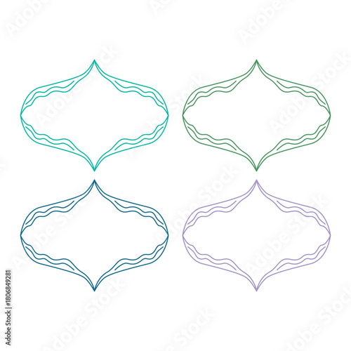 Wedding Stylish Romance Ornamental Tags Collection
