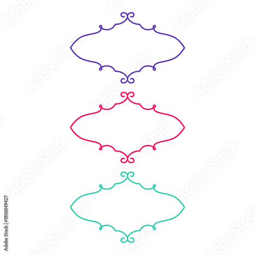 Wedding Stylish Romance Ornamental Tags Collection
