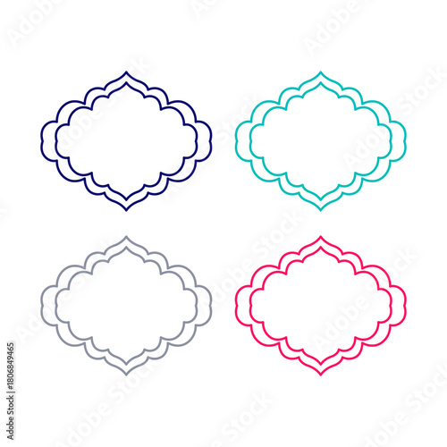 Wedding Stylish Romance Ornamental Tags Collection
