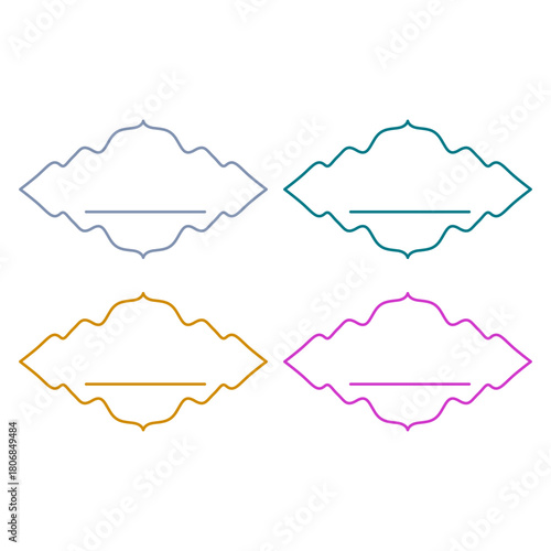 Wedding Stylish Romance Ornamental Tags Collection
