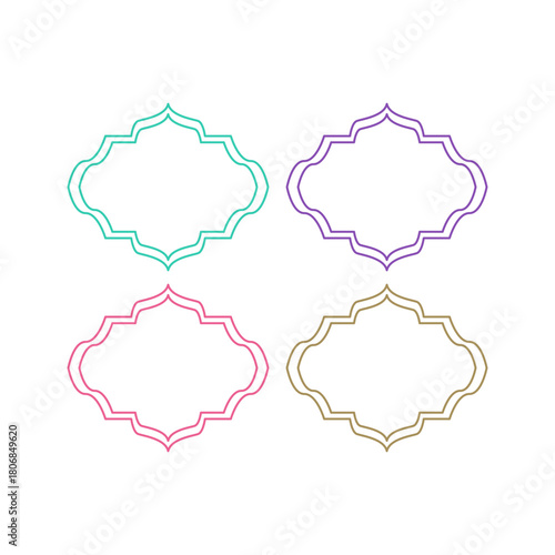 Wedding Stylish Romance Ornamental Tags Collection
