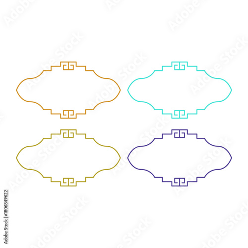 Wedding Stylish Romance Ornamental Tags Collection
