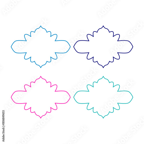 Wedding Stylish Romance Ornamental Tags Collection
