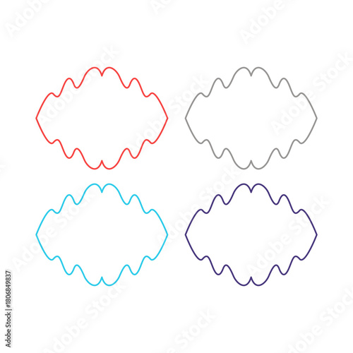 Wedding Stylish Romance Ornamental Tags Collection
