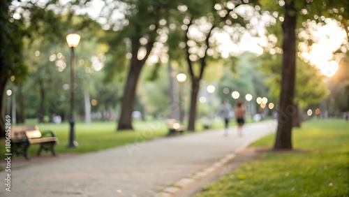 Fototapeta Naklejka Na Ścianę i Meble -  blur natural and light background in the park.tree, park, road, nature, trees, forest, landscape, grass, path, spring, alley, autumn, leaves, outdoor, way, pathway, summer, season, garden, lawn, stree