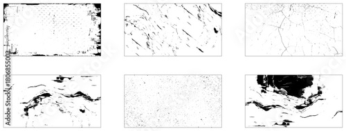 Collection of 6 grunge dust texture wall.