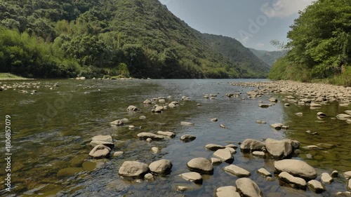 natural scenery of Yangjiaixi tourist area in Xiapu, Fujian province, China.. High quality 4k footage