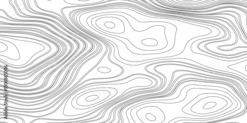 Abstract topographic contours map background, Topography map background.Futuristic wireframe landscape background.