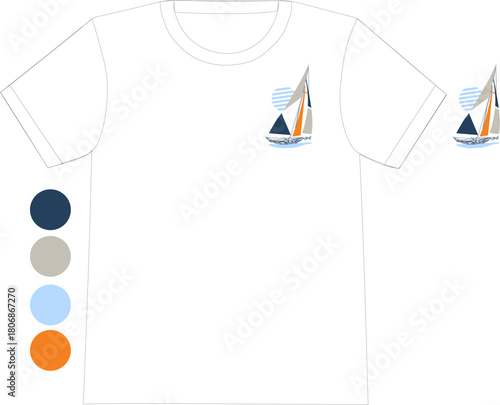 Kids Surf Theme T-shirt ou Children's Surfboard T-shirt