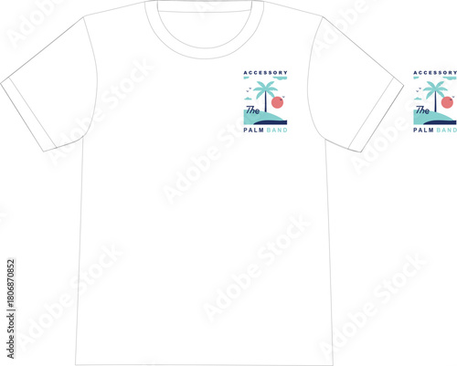 Kids Surf Theme T-shirt ou Children's Surfboard T-shirt