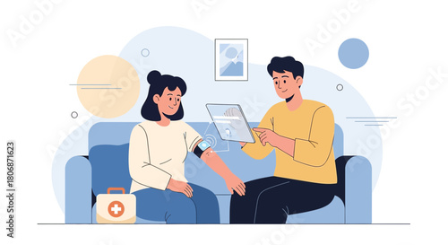 Digital health consultation with online data monitoring and personalized medicine approach