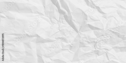 White Paper Texture background. Crumpled white paper abstract shape background with space paper recycle for text. Vector design.