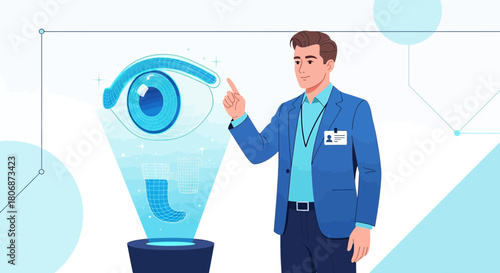 Exploring the future of biometrics with advanced eye scanning and digital authentication technology