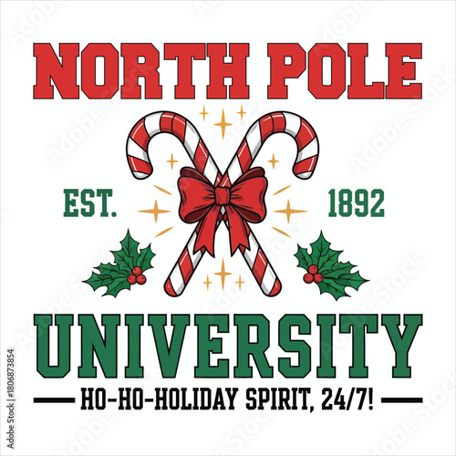 North Pole Christmas University Design