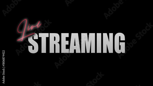 LIVE STREAMING TITLE WITH CINEMATIC ANIMATION