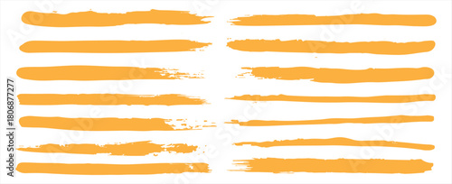 Grunge brushes. Paintbrush sketch strokes, blue splash distress texture and paint daub. Rough ink stain and calligraphy element vector set. Illustration sketch grungy shape. eps10