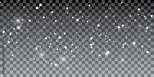 Falling down real snowflakes, heavy snow, snowstorm weather, shot background