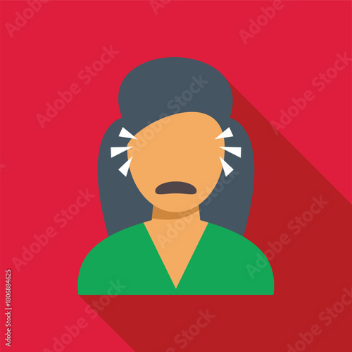 Stressed woman experiencing eye strain, a common symptom of stress and fatigue