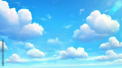 雲のある青空の背景