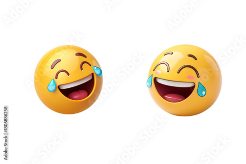 Cartoon Laughing Emoji 3D – Meme Reaction Image