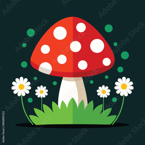 Cute Mushroom Illustration