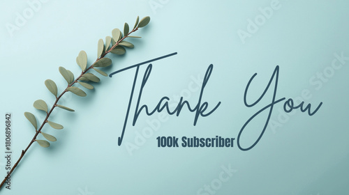 Thank You 100k Subscriber Poster