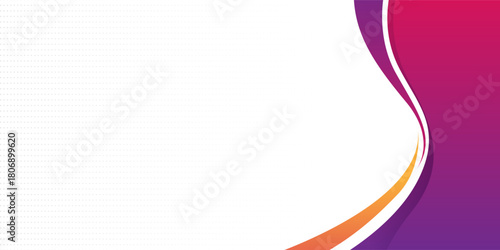 A vibrant abstract background featuring smooth flowing wave shapes in a colorful gradient blend of pink, purple, and orange tones