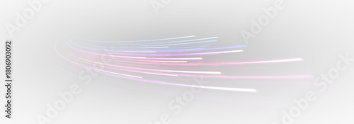 Fast neon movement with sparkling traffic lines and glowing light effects.