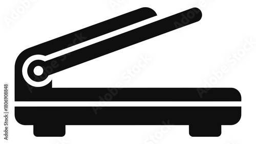 Illustration of a scanner for digitizing documents and photos with precision isolated on white background modern technol