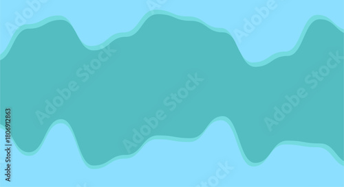 Blue Wave lake Illustration Background