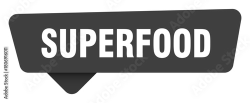 superfood black sign isolated on transpatent background. superfood sticker