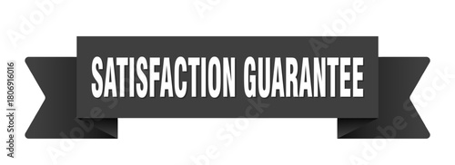 satisfaction guarantee ribbon isolated on transparent background. satisfaction guarantee ribbon