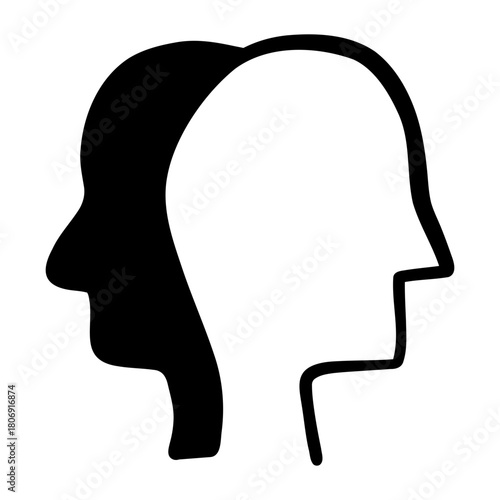 Identity hand drawn icon