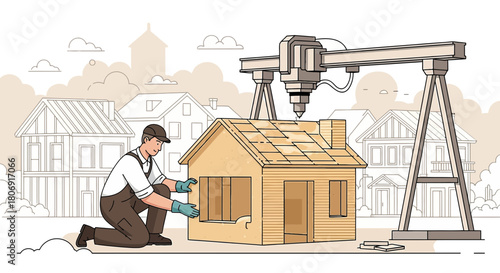 Automated construction with 3d printing technology for a sustainable future housing project