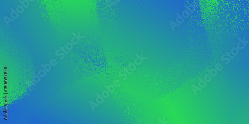 青色と緑色のノイズグラデーションの背景イラスト