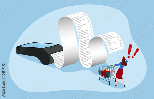 Unexpectedly high shopping costs, excessive consumption