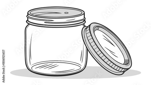 Glass mason jar canning jar with lid vintage storage container kitchenware preservation 100 character