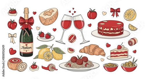 Romantic Dinner Delights Champagne, Wine, Desserts, and Culinary Treats for a Special Evening