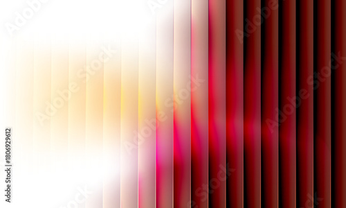 Red and beige colors bright gradient on abstract modern ribbed background. Vector illustration
