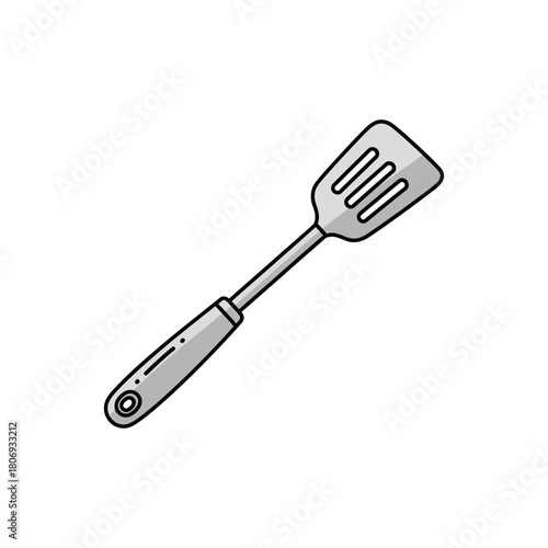Kitchen Utensil A Slotted Spatula for Flipping and Serving Food