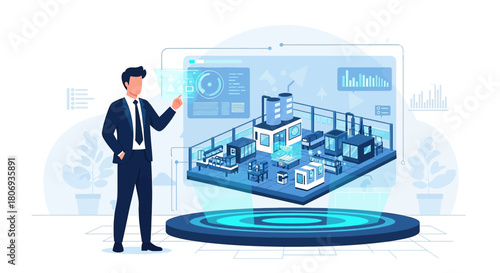 Innovative industrial management: a futuristic approach to factory automation visualization