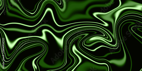Abstract beautiful green swirl liquid background. acrylic liquid textures with spots and splashes of color paint. Colorful liquid fluid inks creative texture. colorful marble surface.