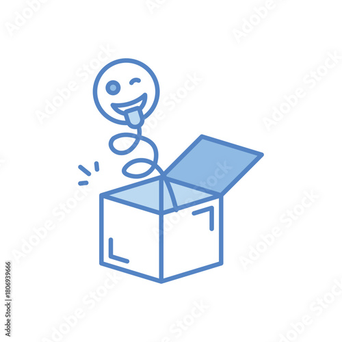 Prank Box vector icon