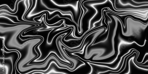 Beautiful drawing with the divorces and wavy lines in gray tones. Silver liquid texture. Abstract black, gray marble . Acrylic Pour Color Liquid marble abstract surfaces Design.